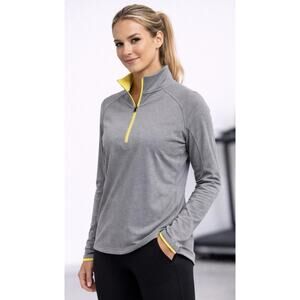 UA Under Armour Women Sz M Half Zip Sweater Gym Active Wear Attire RN#96510